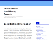 Tablet Screenshot of fishingpapers.com